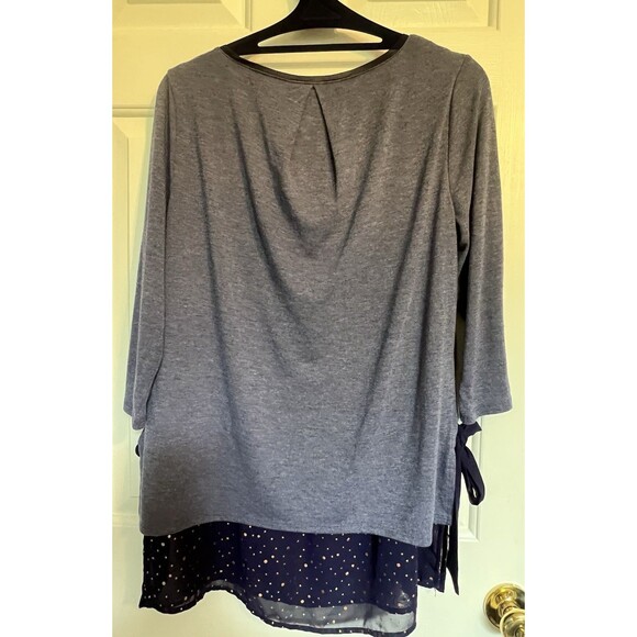 Lauren Conrad Blue Top Sz large - Picture 6 of 10